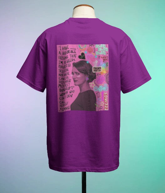 Back Printed Oversized T-shirt - Fleabag