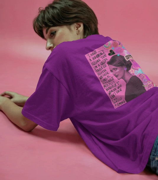 Back Printed Oversized T-shirt - Fleabag