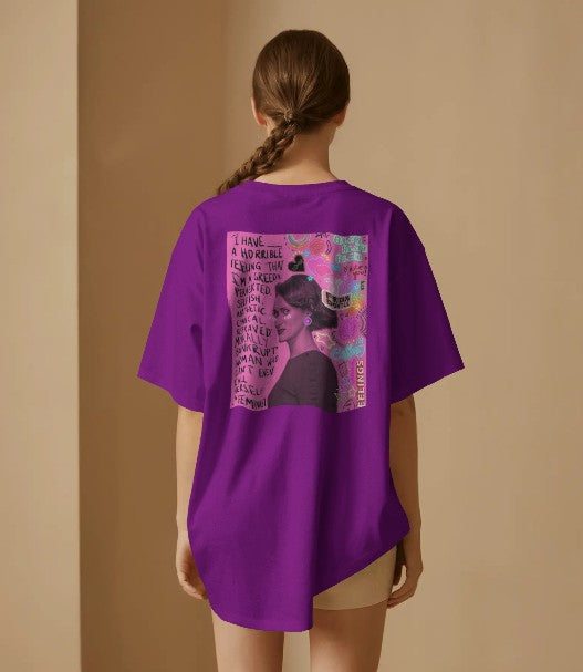 Back Printed Oversized T-shirt - Fleabag