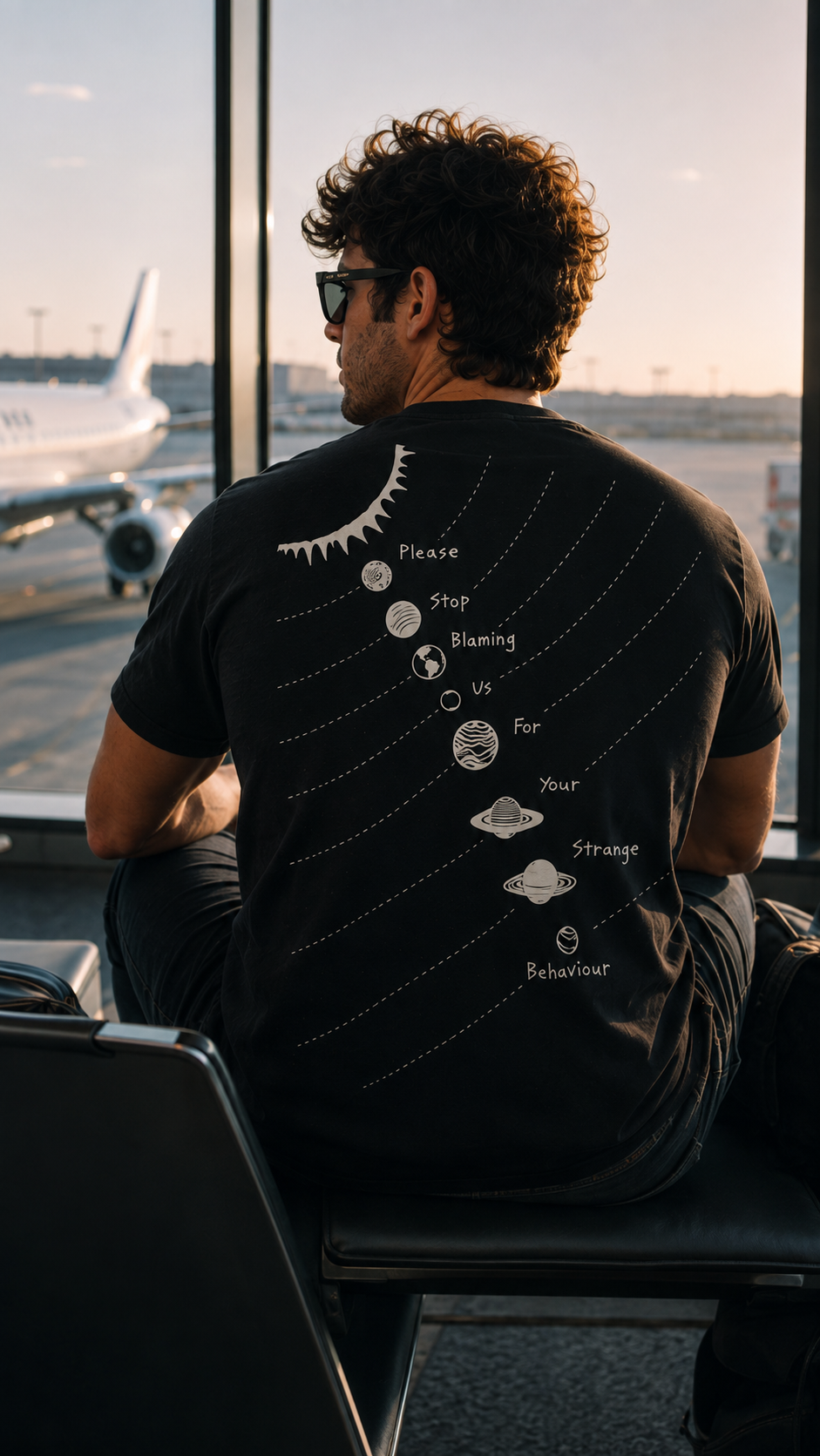 Astro Talks Oversized Back Printed T-shirt | THE SUB/STANCE