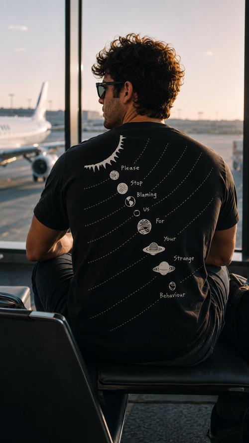 Astro Talks Oversized Back Printed T-shirt | THE SUB/STANCE