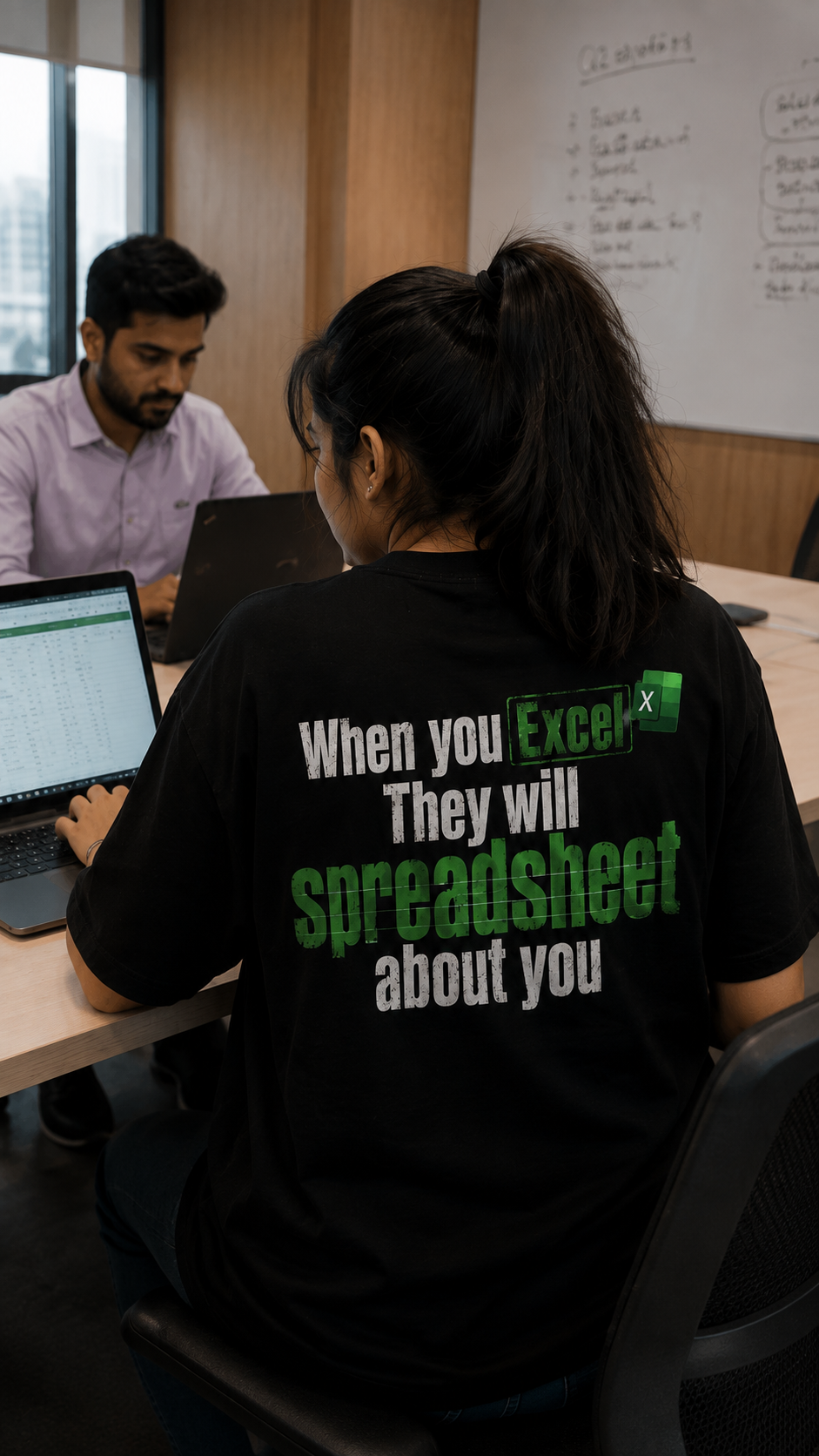 Corporate Excel Oversized Back Printed T-Shirt | THE SUB/STANCE