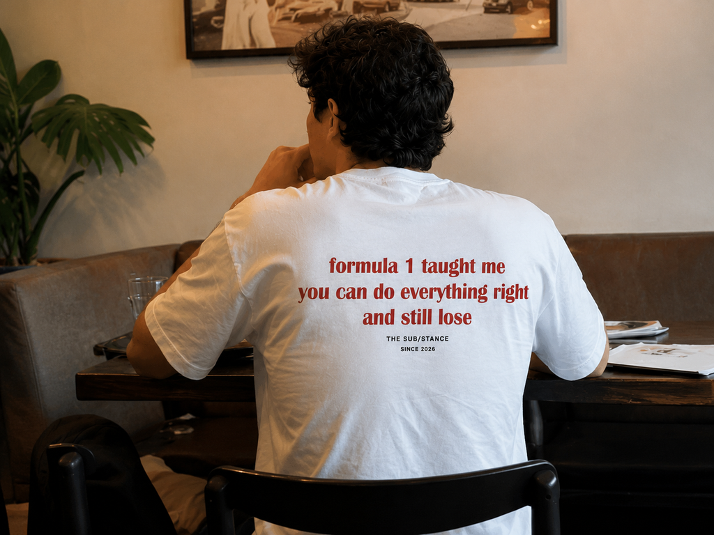 Formula 1 Oversized Back Printed T-Shirt | THE SUB/STANCE