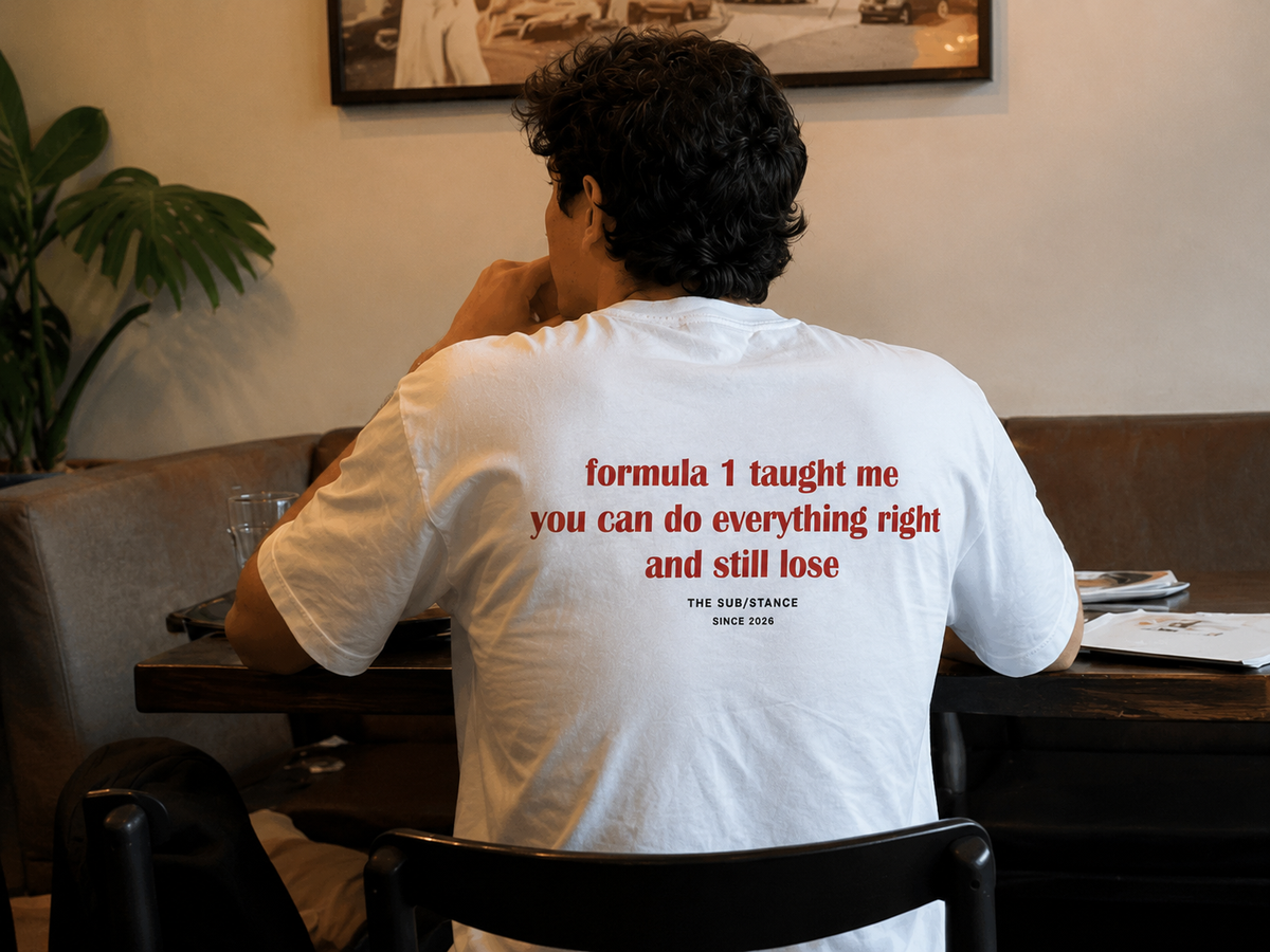 Formula 1 Oversized Back Printed T-Shirt | THE SUB/STANCE