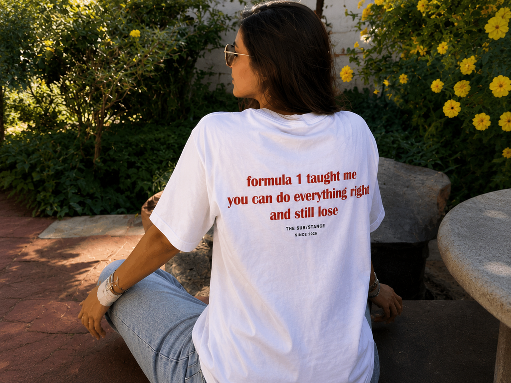 Formula 1 Oversized Back Printed T-Shirt | THE SUB/STANCE