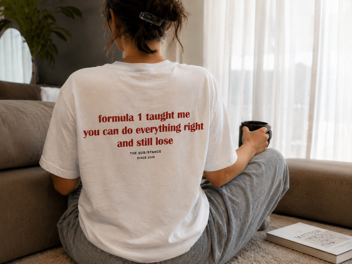 Formula 1 Oversized Back Printed T-Shirt | THE SUB/STANCE