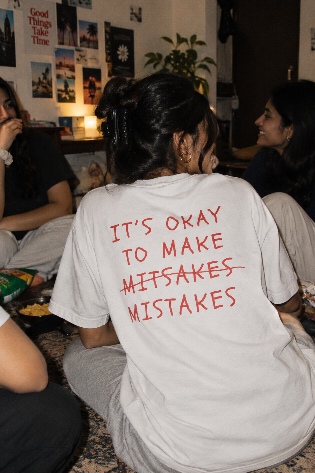 It's Okay To Make Mistakes Back Printed Oversized T-Shirt | THE SUB/STANCE