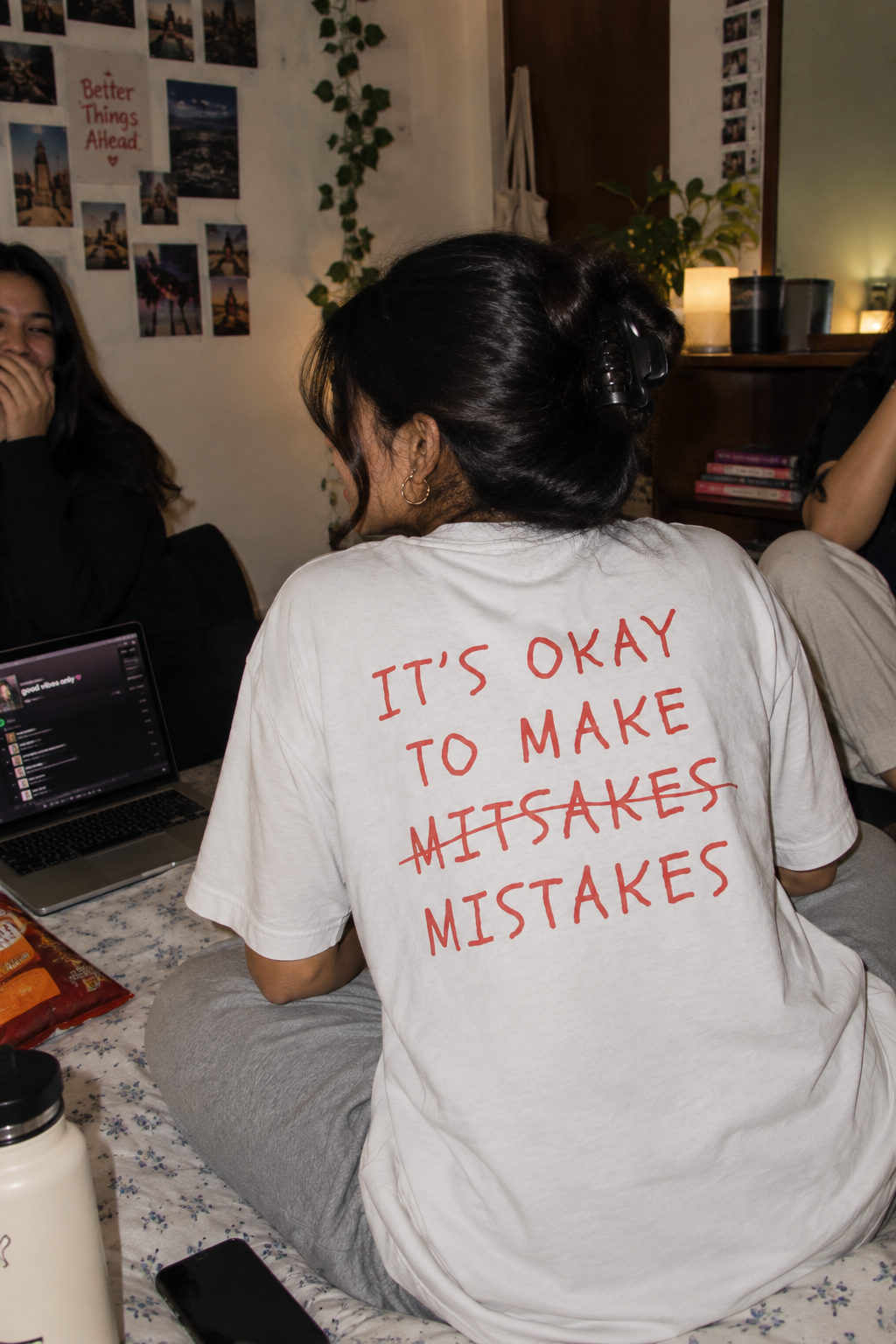 It's Okay To Make Mistakes Back Printed Oversized T-Shirt | THE SUB/STANCE