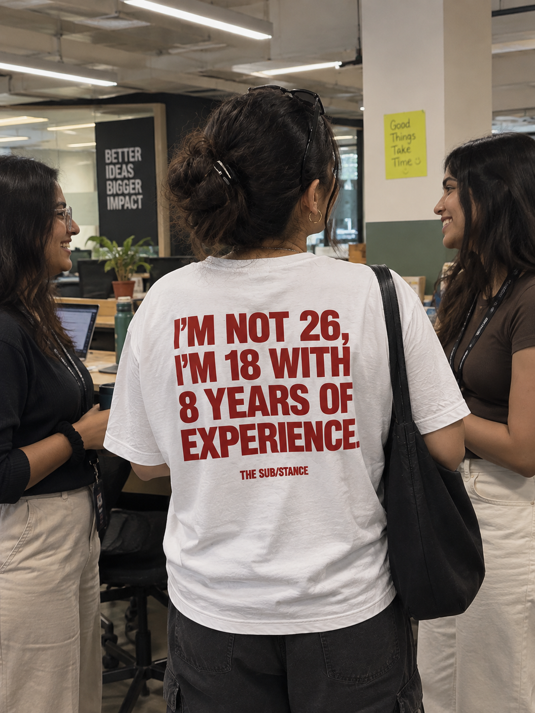 Lots of Experience Oversized Back Printed T-shirt | THE SUB/STANCE