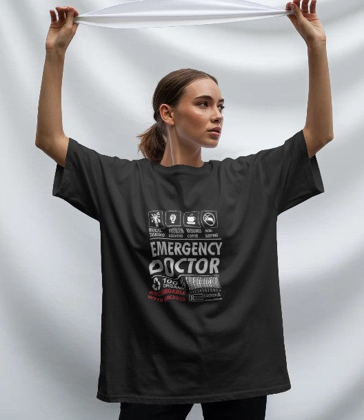 Oversized Printed T-shirt - Emergency Doctor