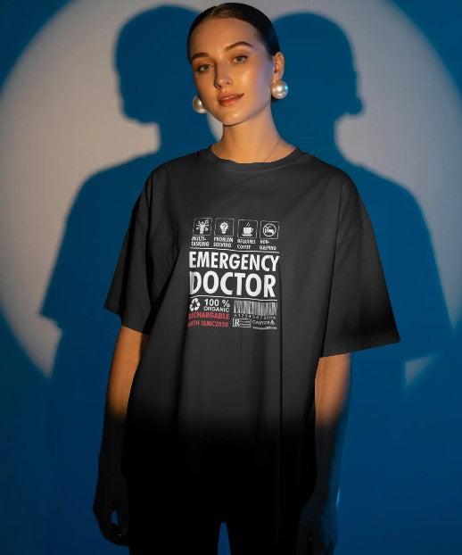 Oversized Printed T-shirt - Emergency Doctor