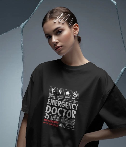 Oversized Printed T-shirt - Emergency Doctor
