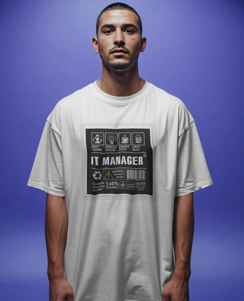 Oversized Printed T-shirt - IT Manager