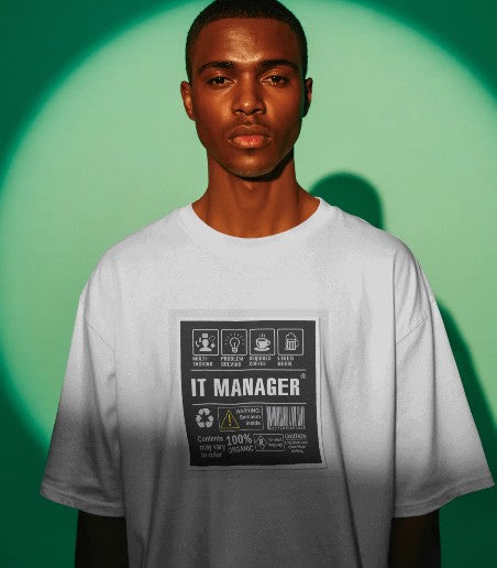 Oversized Printed T-shirt - IT Manager