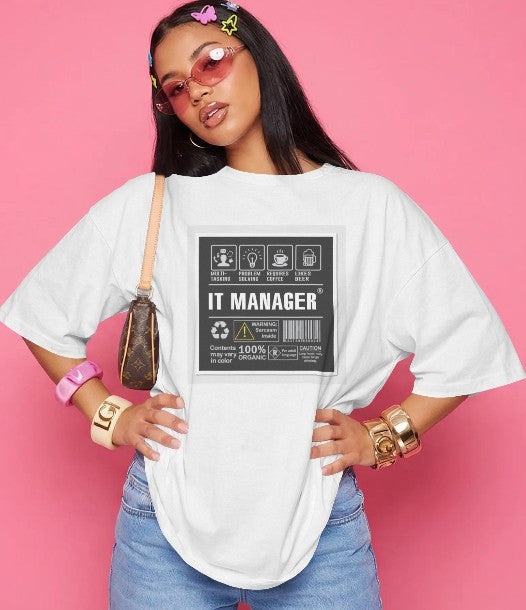Oversized Printed T-shirt - IT Manager