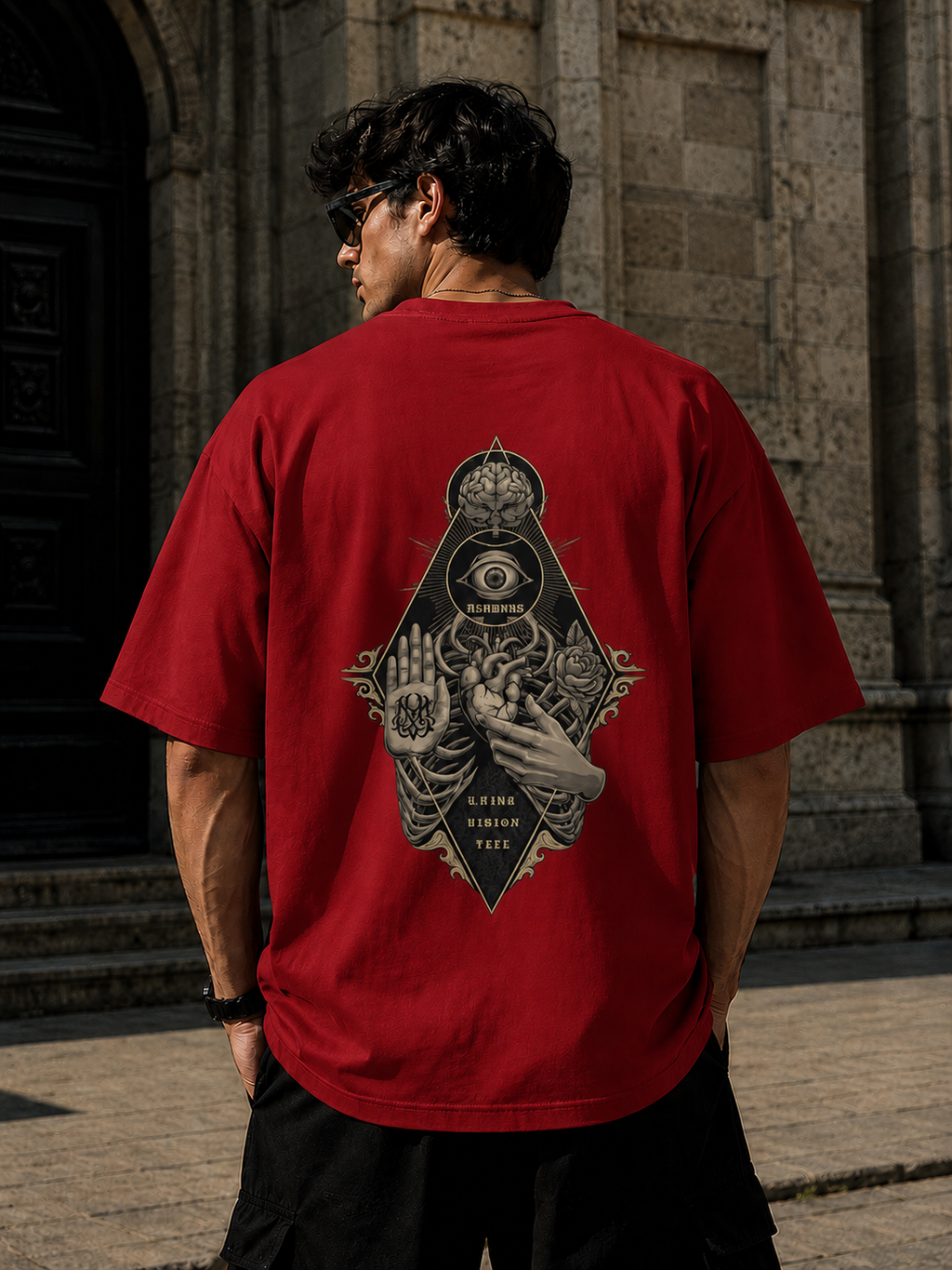 Illuminati Oversized Back Printed T-Shirt | THE SUB/STANCE