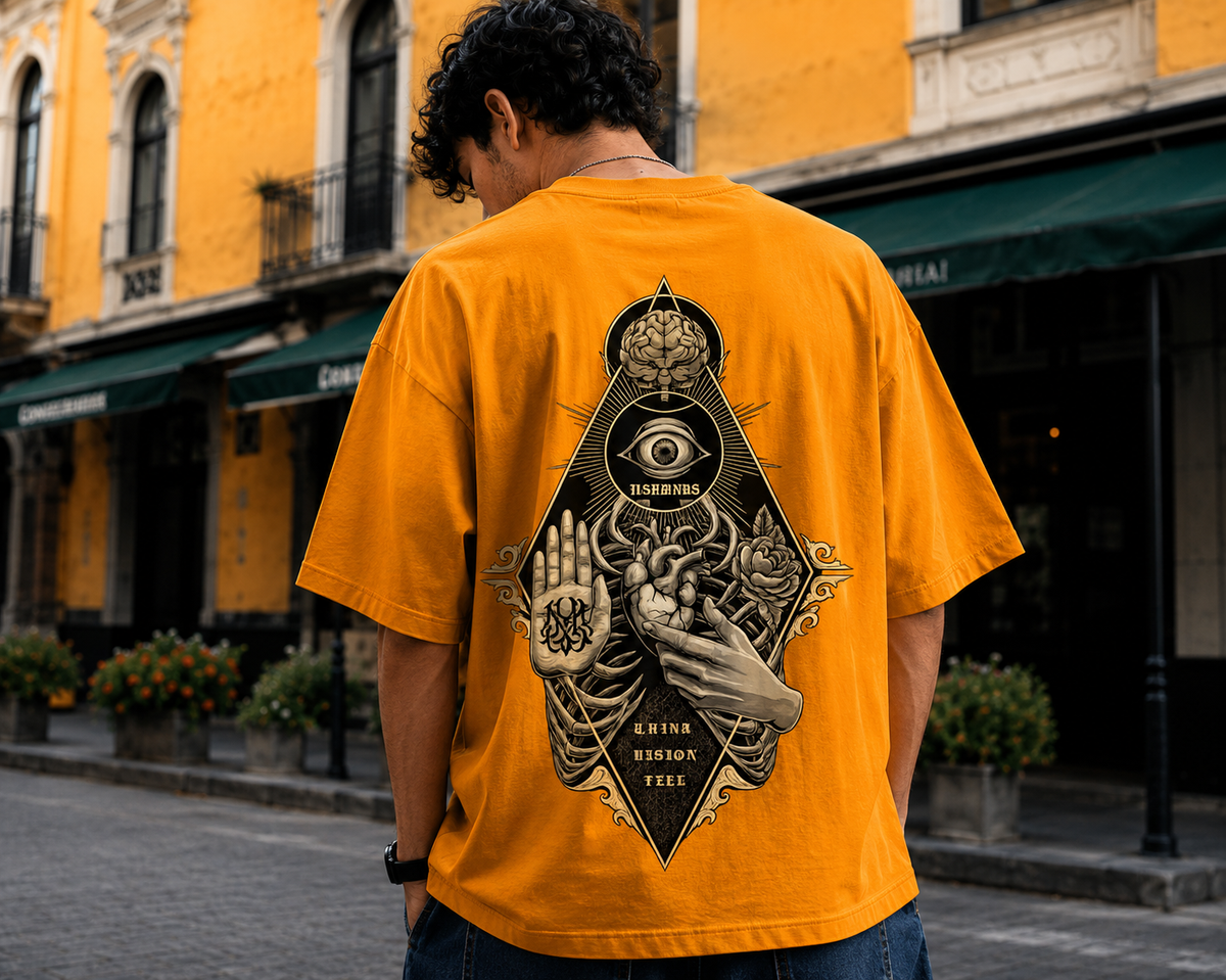 Illuminati Oversized Back Printed T-Shirt | THE SUB/STANCE