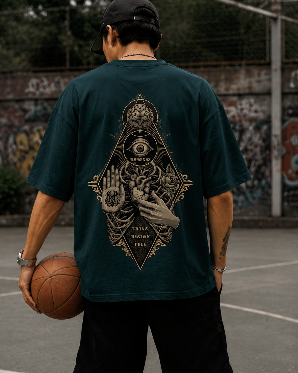Illuminati Oversized Back Printed T-Shirt | THE SUB/STANCE