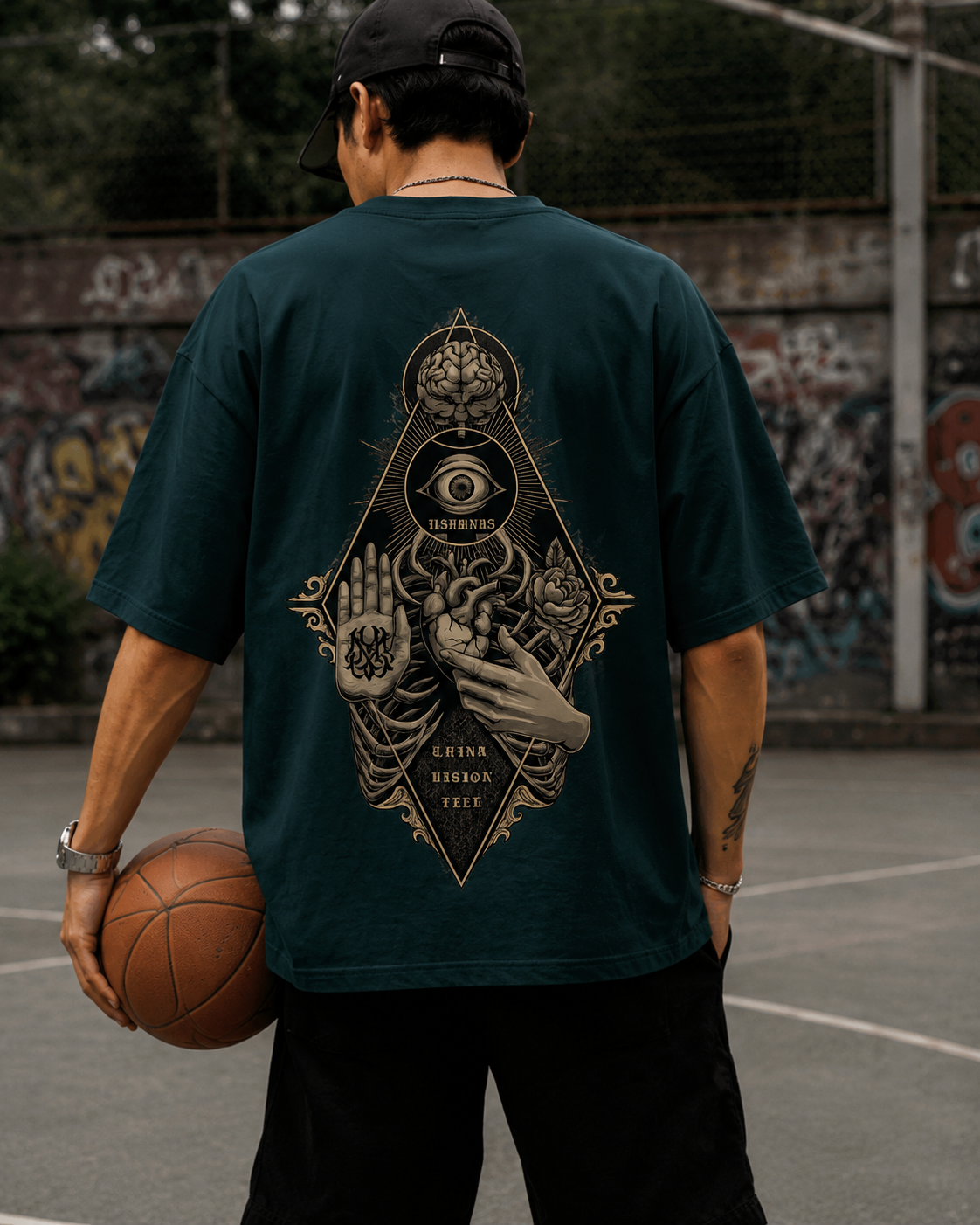 Illuminati Oversized Back Printed T-Shirt | THE SUB/STANCE