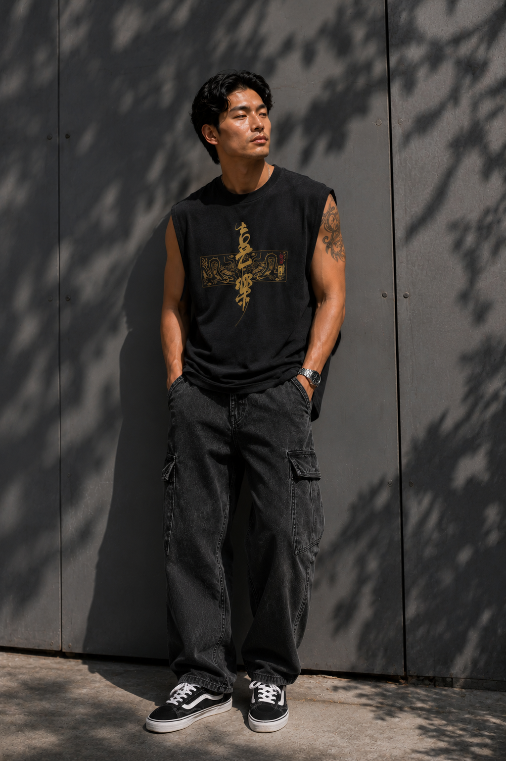 Joy and Happiness Sleeveless Printed T-Shirt | THE SUB/STANCE
