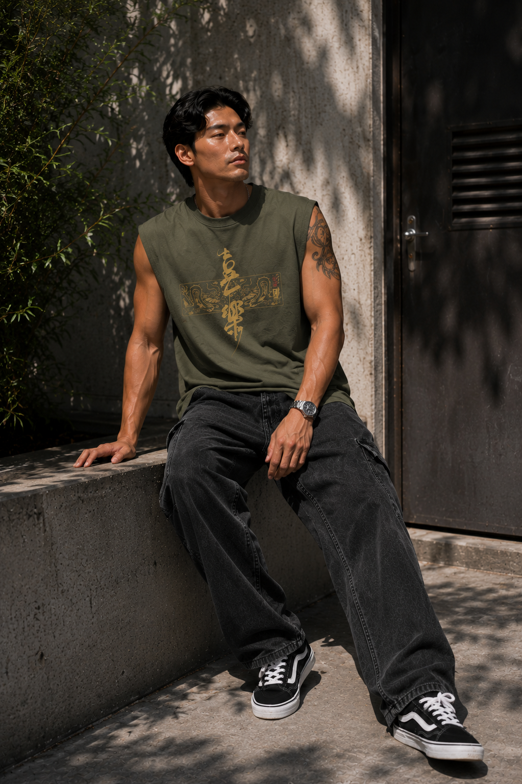 Joy and Happiness Sleeveless Printed T-Shirt | THE SUB/STANCE