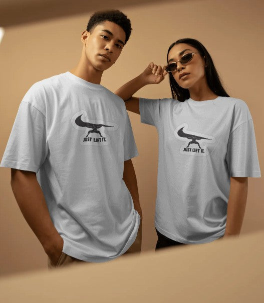 Oversized Printed T-shirt - Just Lift it