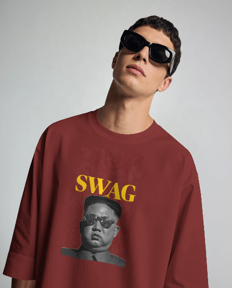 Oversized Printed T-shirt - SWAG