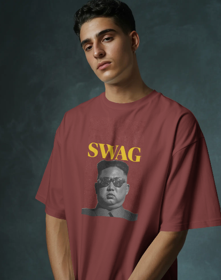 Oversized Printed T-shirt - SWAG