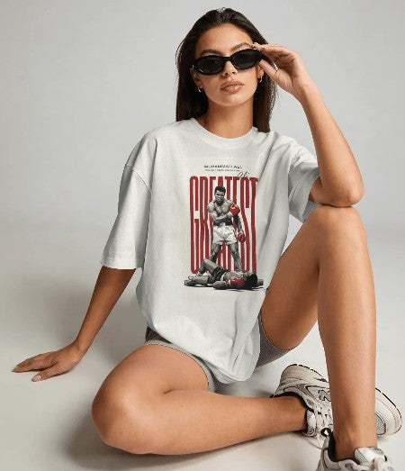 Oversized Printed T-shirt - Muhammad Ali - The Greatest
