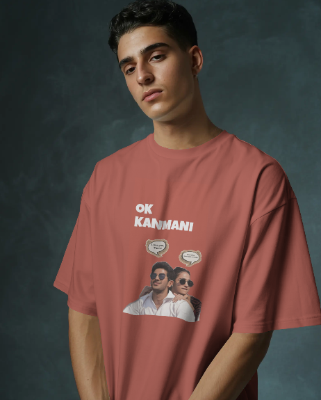 Oversized Printed T-shirt - Ok Kanmani