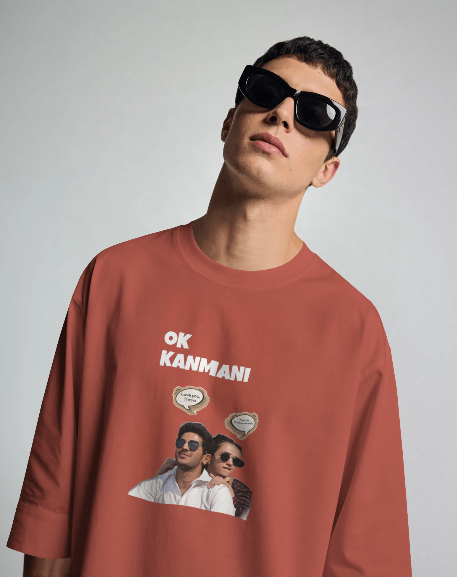 Oversized Printed T-shirt - Ok Kanmani