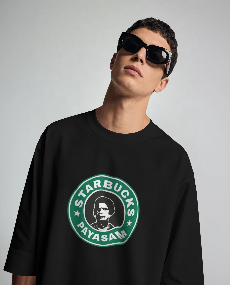 Oversized Printed T-shirt - Starbucks Payasam