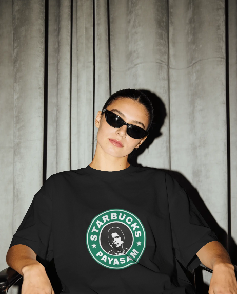 Oversized Printed T-shirt - Starbucks Payasam