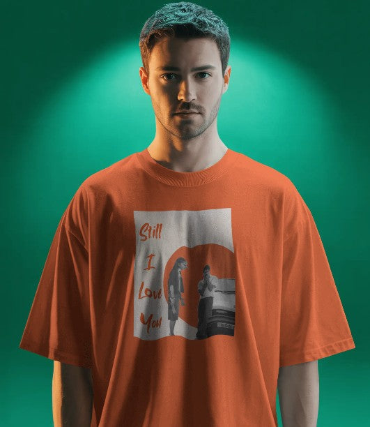 Oversized Printed T-shirt - Lalletan - I Still Love You