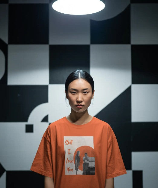 Oversized Printed T-shirt - Lalletan - I Still Love You
