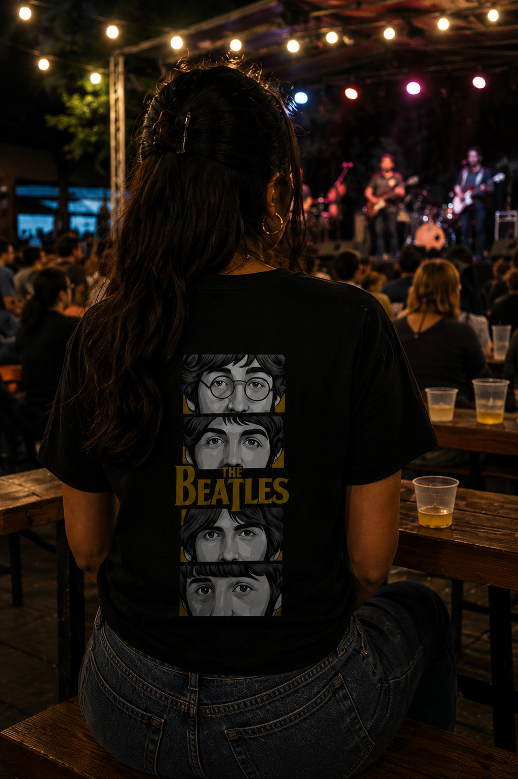 The Beatles Oversized Back Printed T-shirt | THE SUB/STANCE