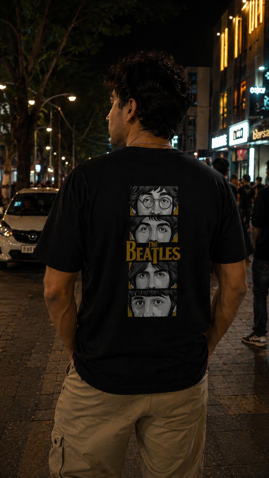 The Beatles Oversized Back Printed T-shirt | THE SUB/STANCE