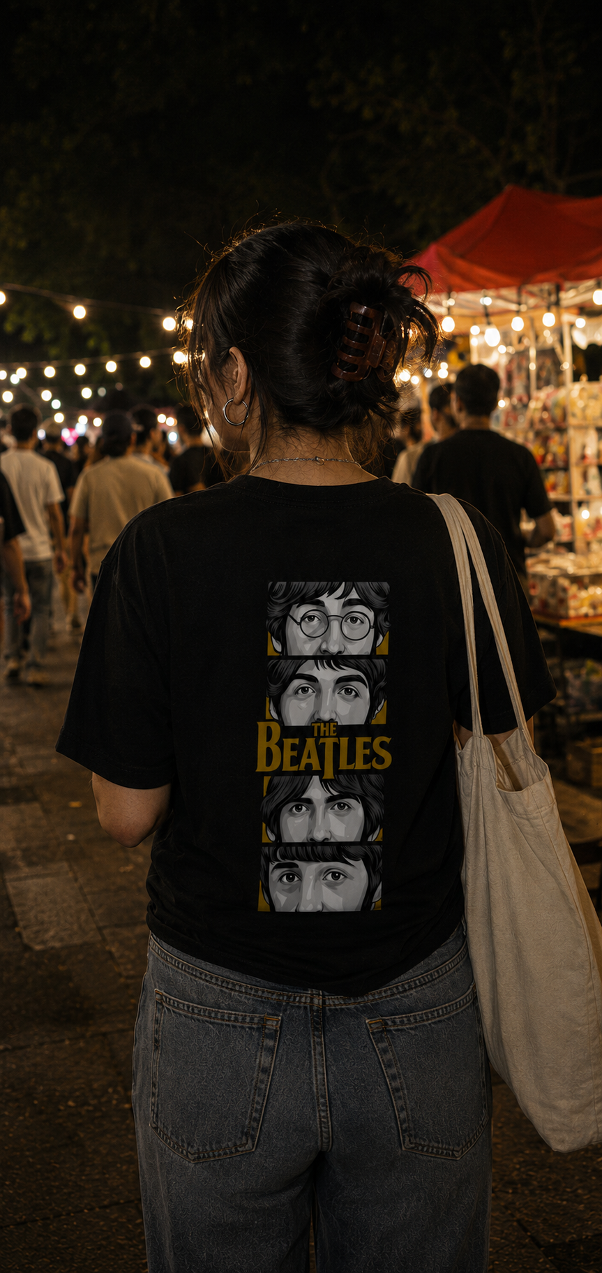The Beatles Oversized Back Printed T-shirt | THE SUB/STANCE