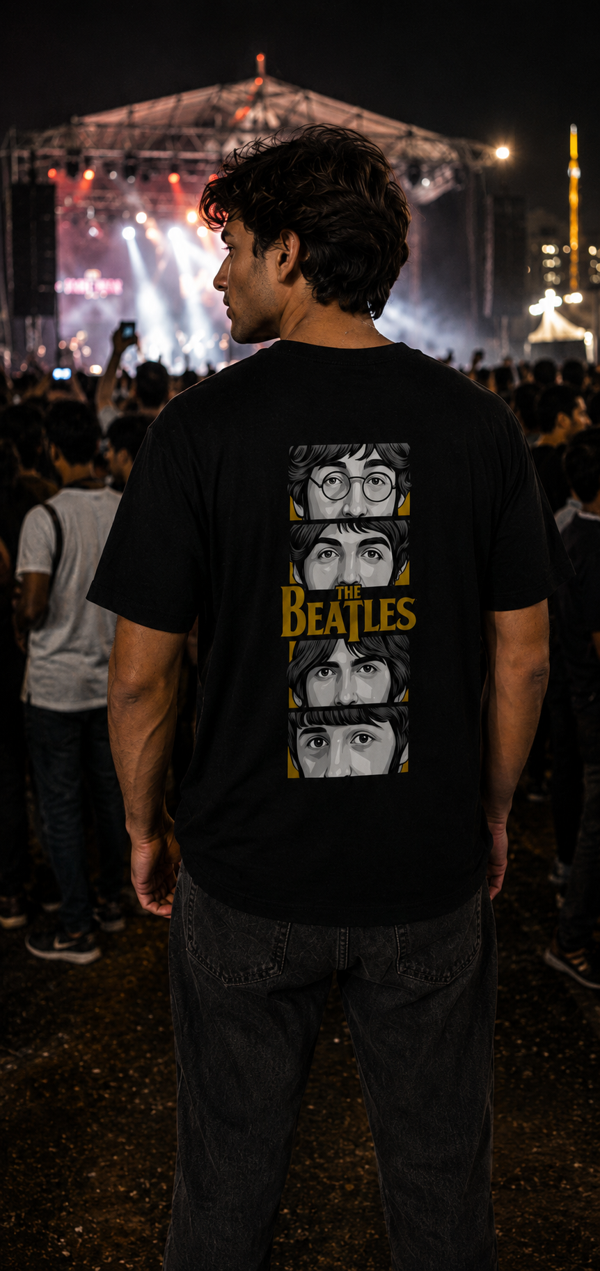 The Beatles Oversized Back Printed T-shirt | THE SUB/STANCE