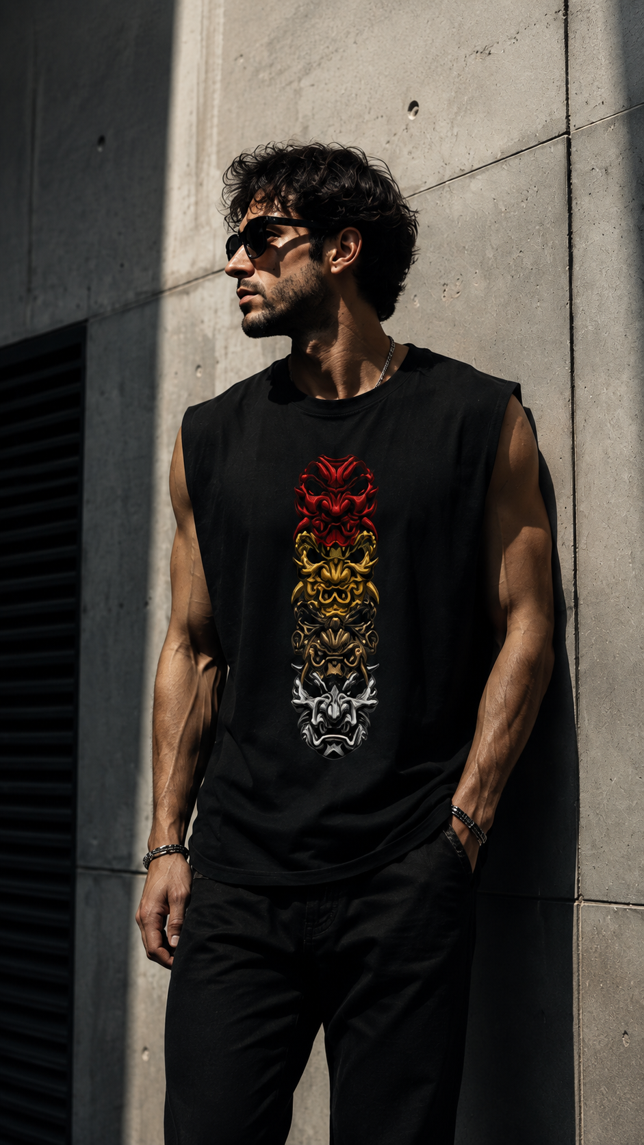Ultimate Dragon Sleeveless Printed T-Shirt | THE SUB/STANCE