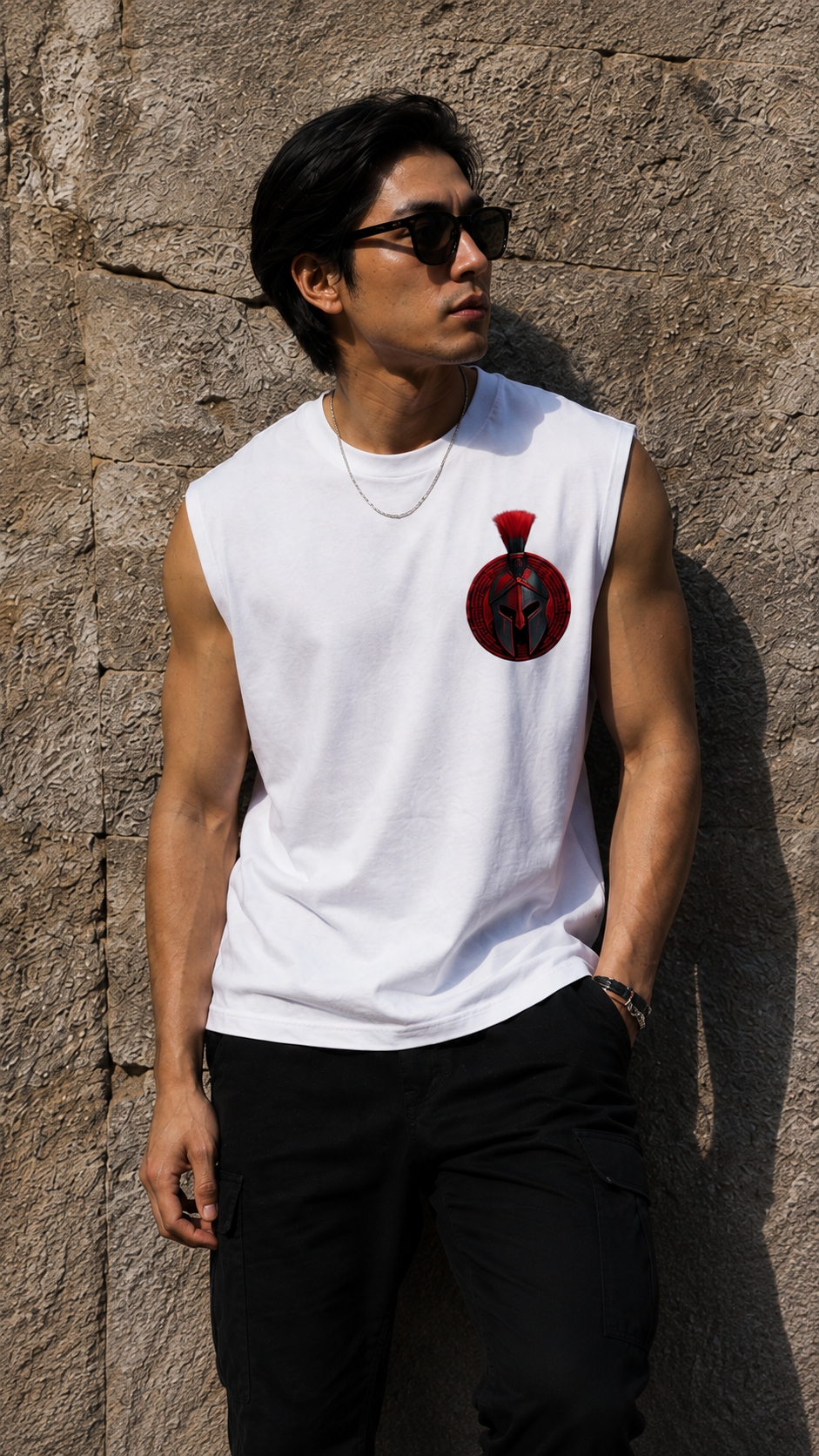 Warrior Sleeveless Printed T-Shirt | THE SUB/STANCE