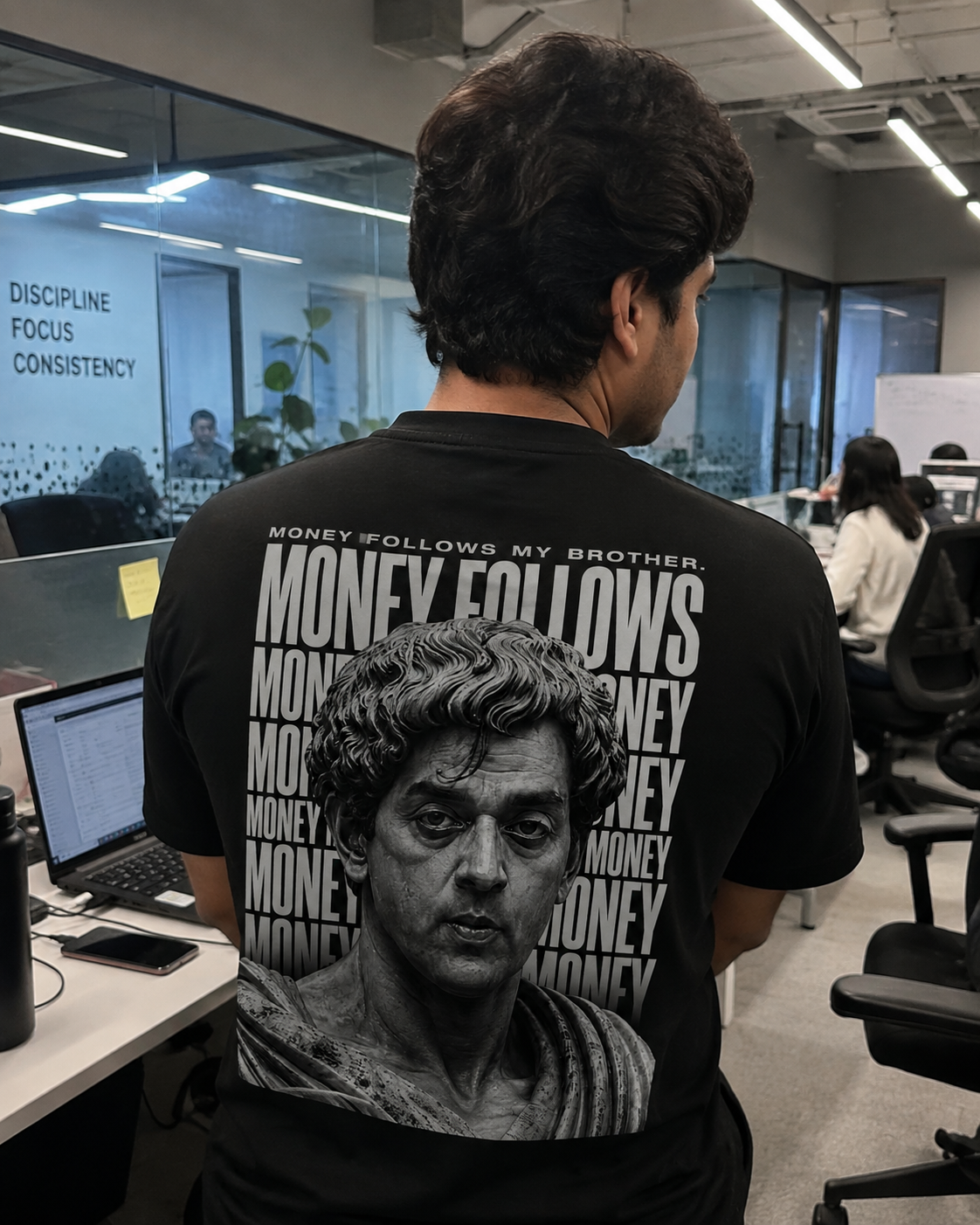Money Follows My Brother Oversized Back Printed T-shirt | THE SUB/STANCE