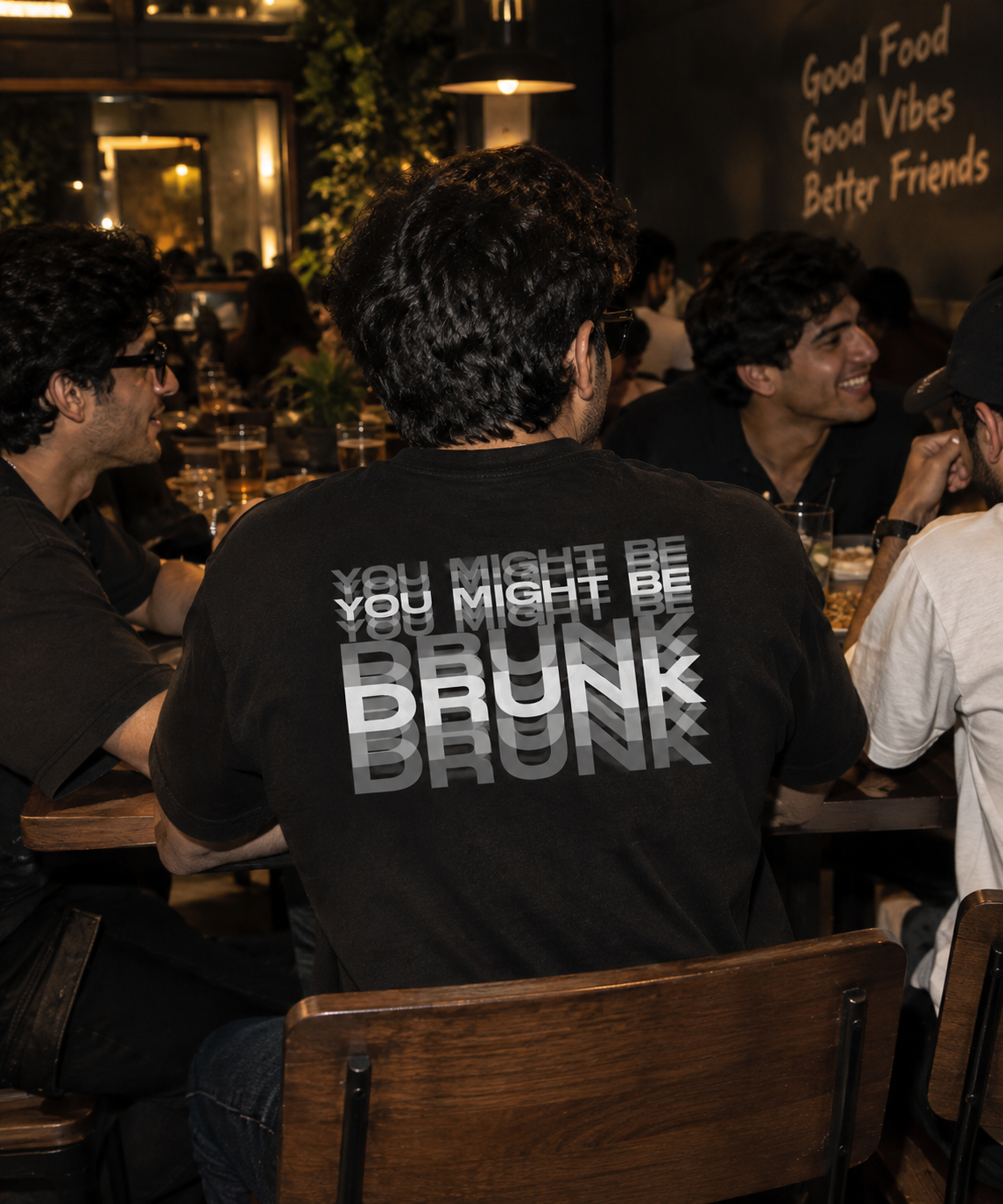 You Might Be Drunk Back Printed Oversized T-Shirt | THE SUB/STANCE