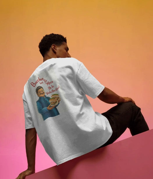 Back Printed Oversized T-shirt - Dhurandhar - Jameel Jamali