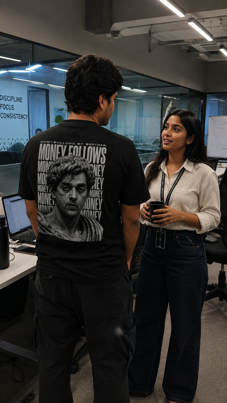 Money Follows My Brother Oversized Back Printed T-shirt | THE SUB/STANCE