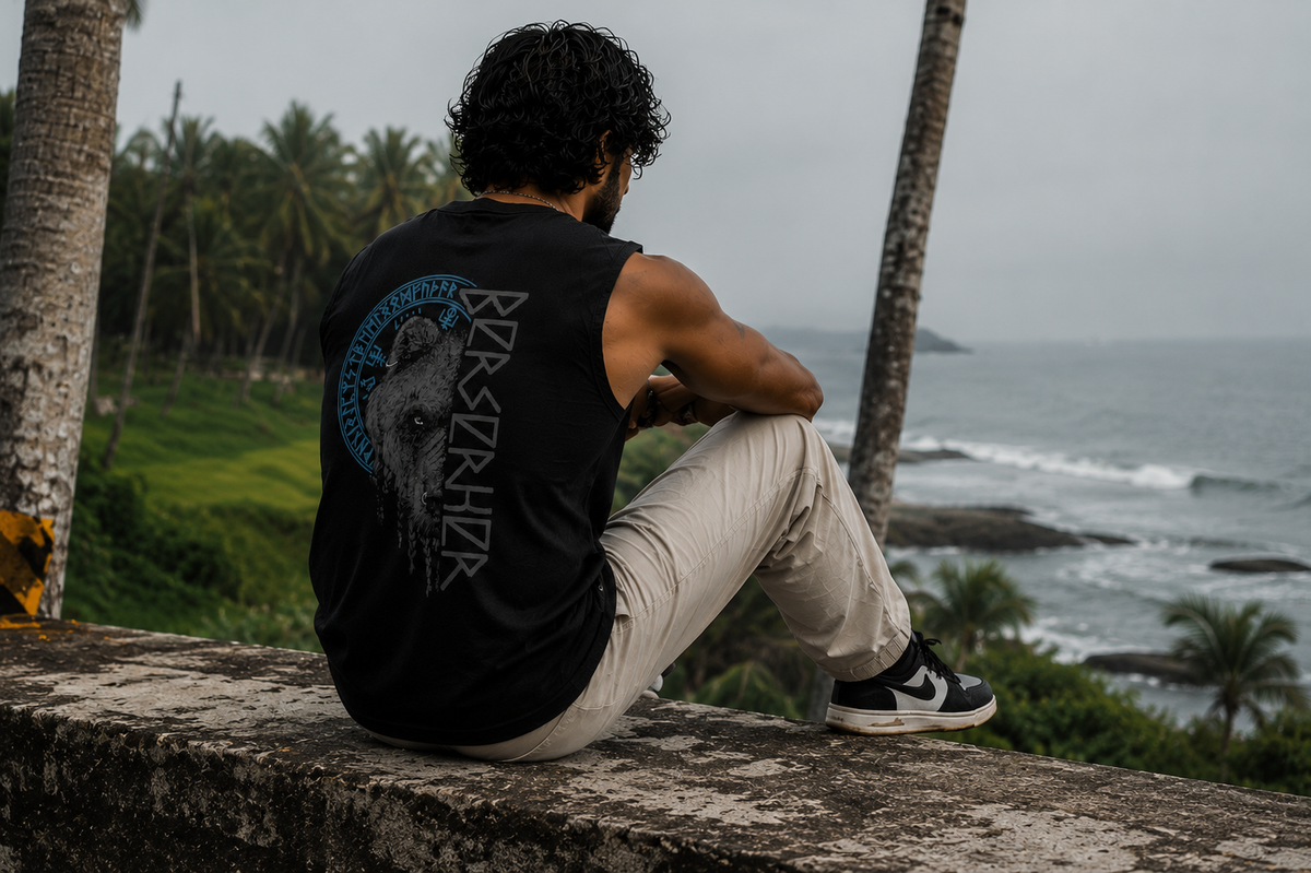 Berserker Sleeveless Printed T-Shirt | THE SUB/STANCE