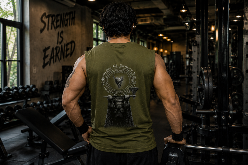 King Of Kings Sleeveless Printed T-Shirt | THE SUB/STANCE